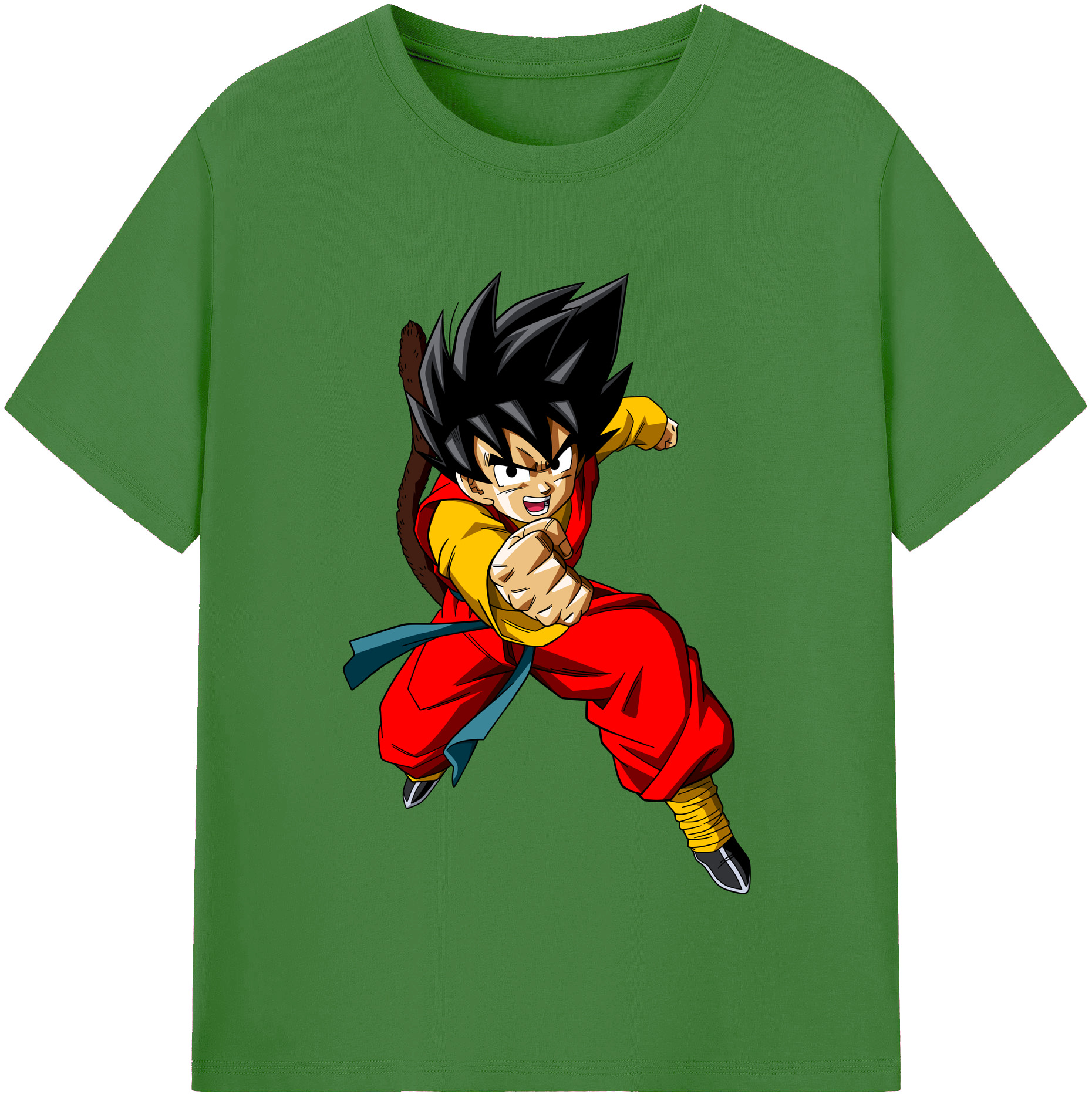 （画像用） ドラゴンボール 孫悟空（そん ごくう）Son Goku カカロット DRAGON BALL Kakarotto レディースカジュアルプリントTシャツ（綿100％）